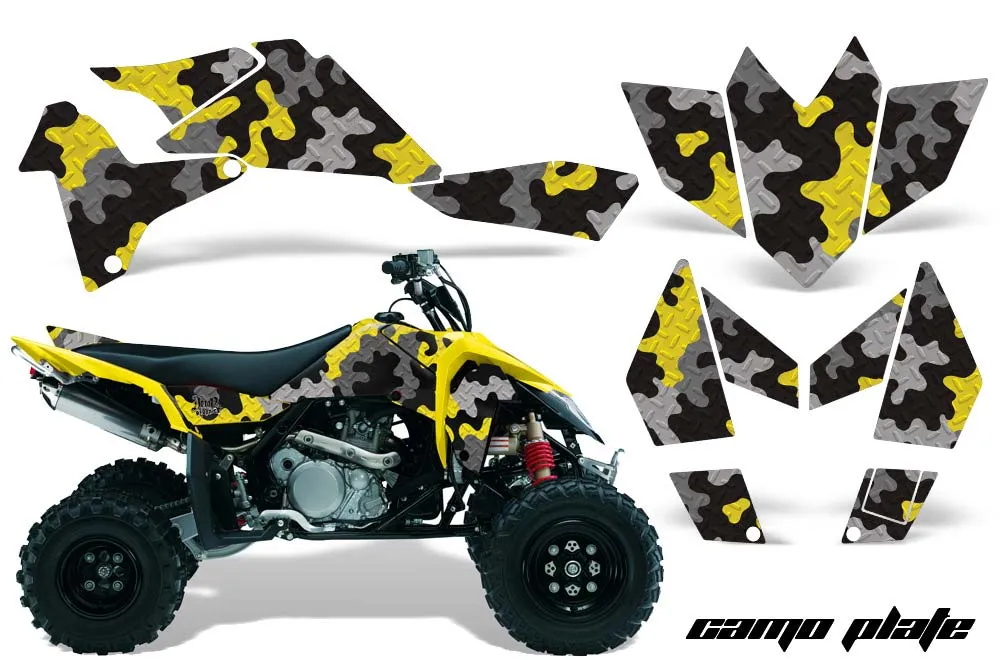 Suzuki LTR 450 ATV Graphic Kit - 2006-2009 Camoplate Yellow