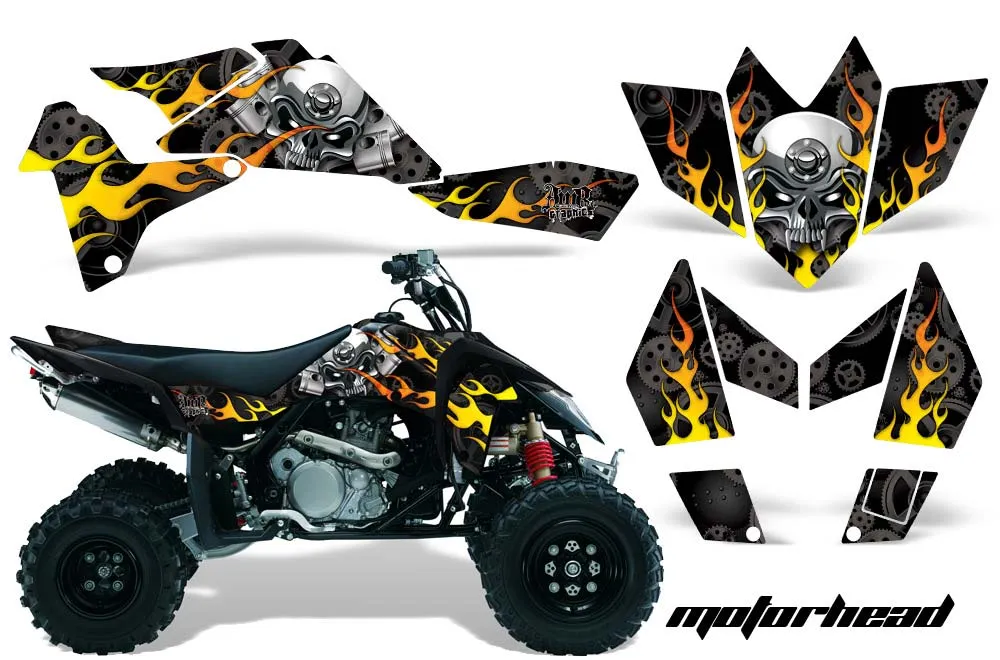 Suzuki LTR 450 ATV Graphic Kit - 2006-2009 Motorhead Black