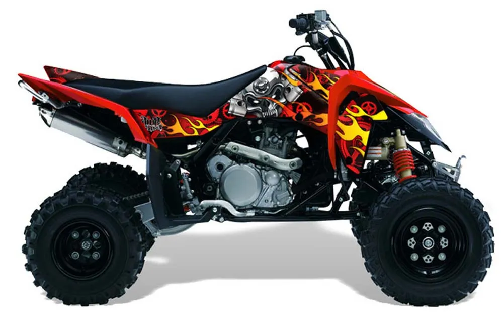 Suzuki LTR 450 ATV Graphic Kit - 2006-2009 Motorhead Red