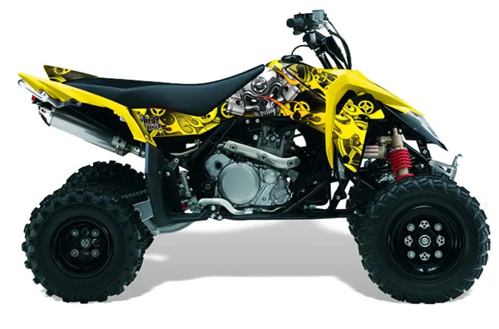 Suzuki LTR 450 ATV Graphic Kit - 2006-2009 Motorhead Yellow