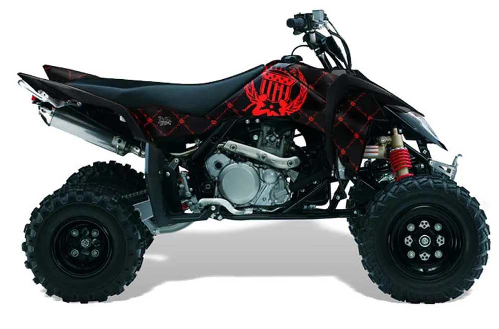 Suzuki LTR 450 ATV Graphic Kit - 2006-2009 Silver Star - Reloaded Red