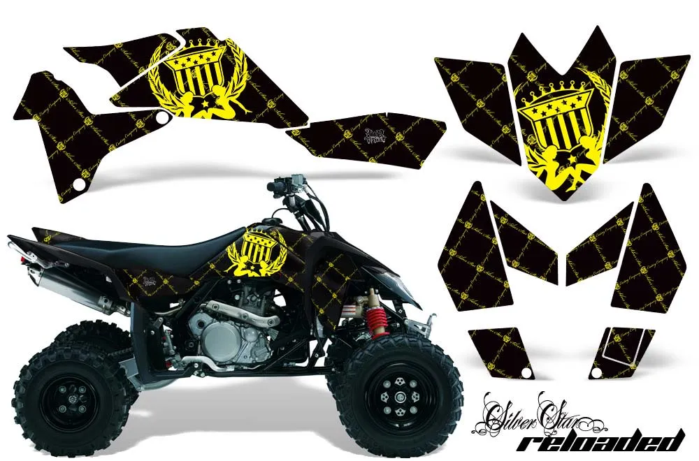 Suzuki LTR 450 ATV Graphic Kit - 2006-2009 Silver Star - Reloaded Yellow