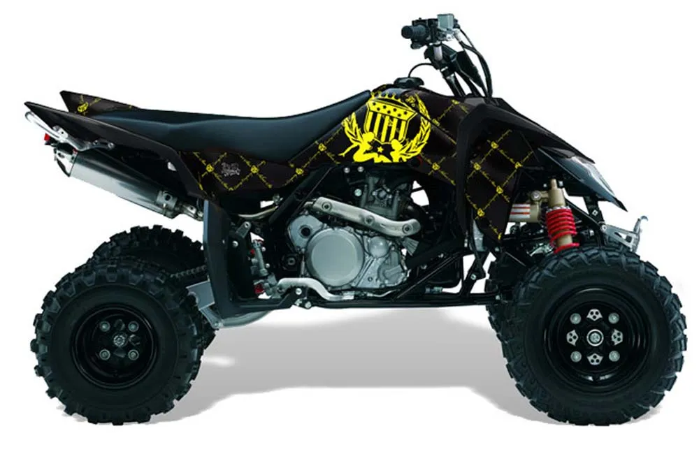 Suzuki LTR 450 ATV Graphic Kit - 2006-2009 Silver Star - Reloaded Yellow