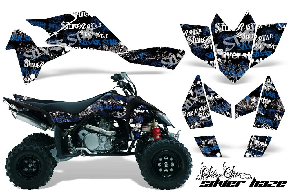 Suzuki LTR 450 ATV Graphic Kit - 2006-2009 Silver Star - Silverhaze Blue