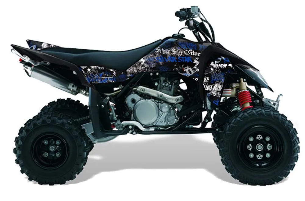 Suzuki LTR 450 ATV Graphic Kit - 2006-2009 Silver Star - Silverhaze Blue