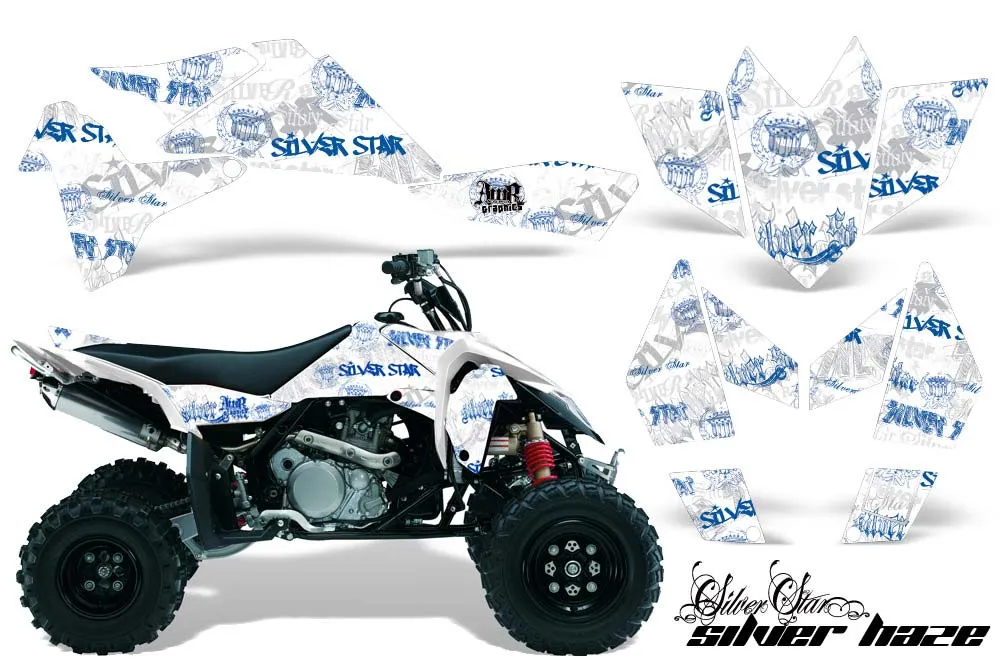 Suzuki LTR 450 ATV Graphic Kit - 2006-2009 Silver Star - Silverhaze Blue