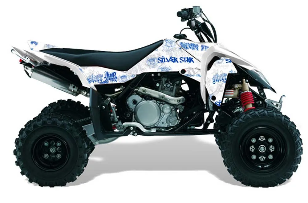 Suzuki LTR 450 ATV Graphic Kit - 2006-2009 Silver Star - Silverhaze Blue
