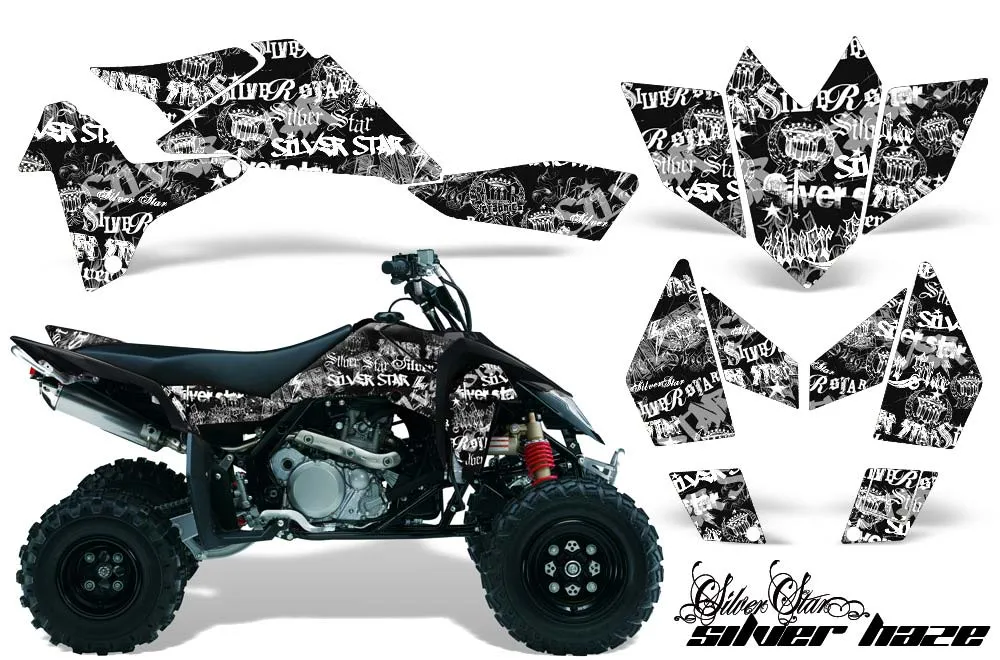 Suzuki LTR 450 ATV Graphic Kit - 2006-2009 Silver Star - Silverhaze White