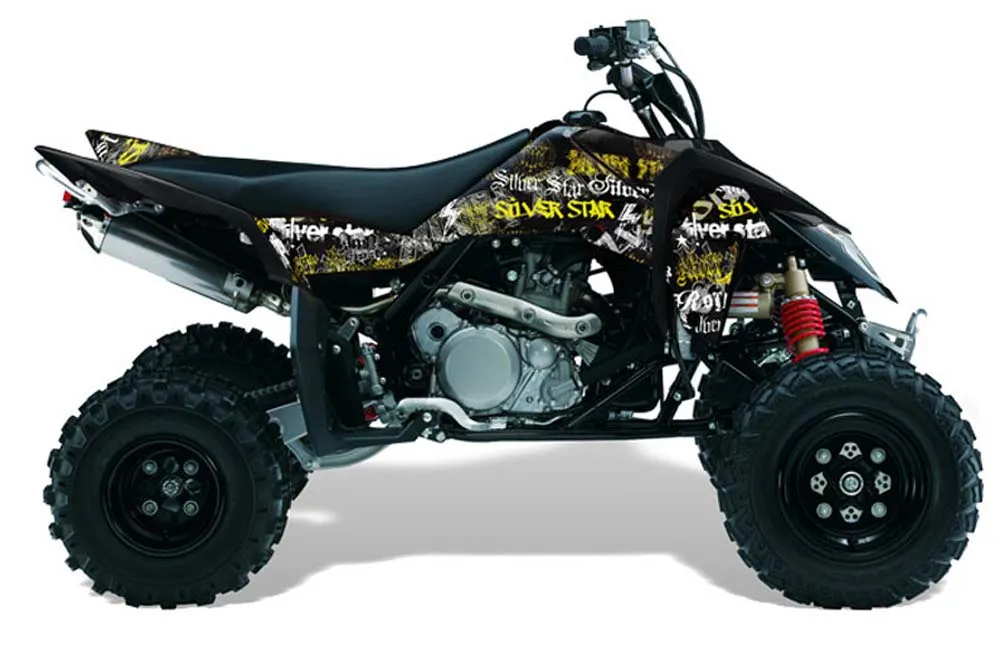 Suzuki LTR 450 ATV Graphic Kit - 2006-2009 Silver Star - Silverhaze Yellow