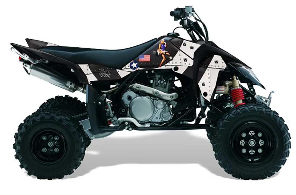 Suzuki LTR 450 ATV Graphic Kit - 2006-2009 T Bomber Black