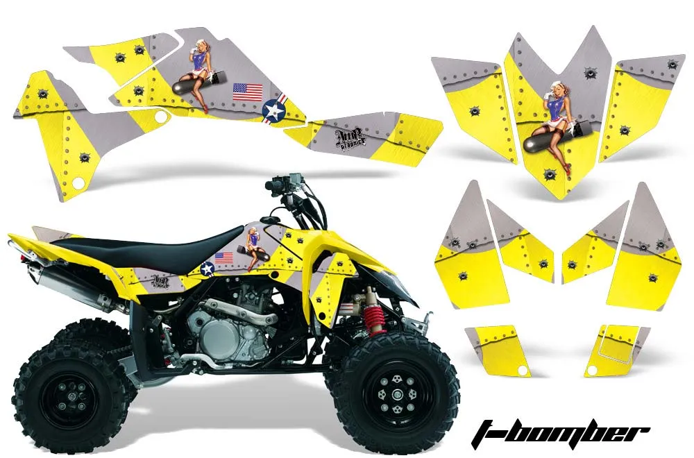 Suzuki LTR 450 ATV Graphic Kit - 2006-2009 T Bomber Yellow