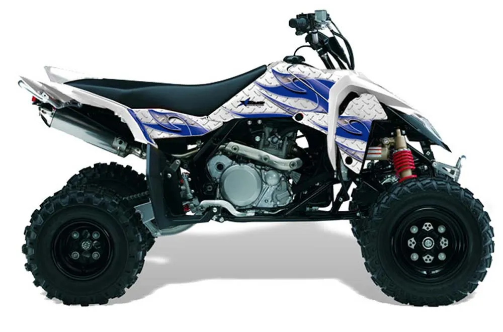 Suzuki LTR 450 ATV Graphic Kit - 2006-2009 Tribal Flames Blue