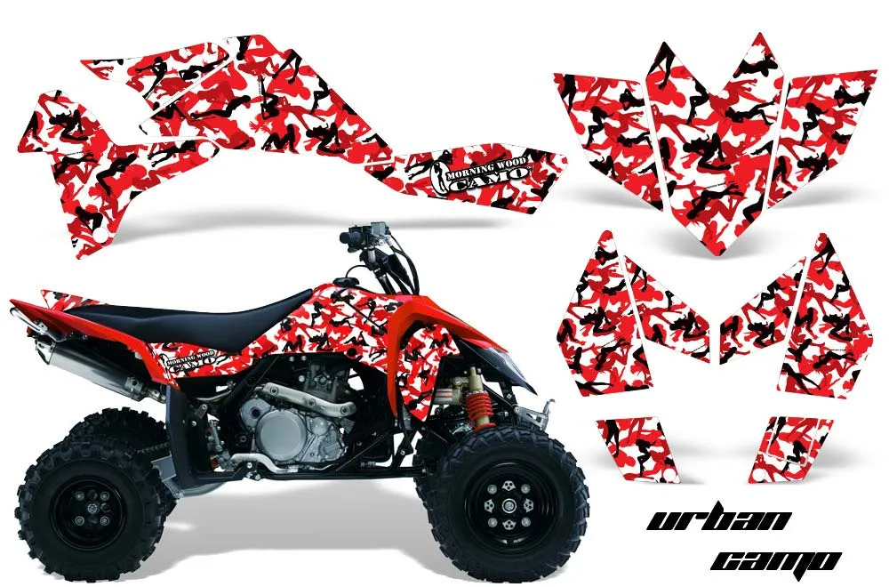 Suzuki LTR 450 ATV Graphic Kit - 2006-2009 Urban Camo Red