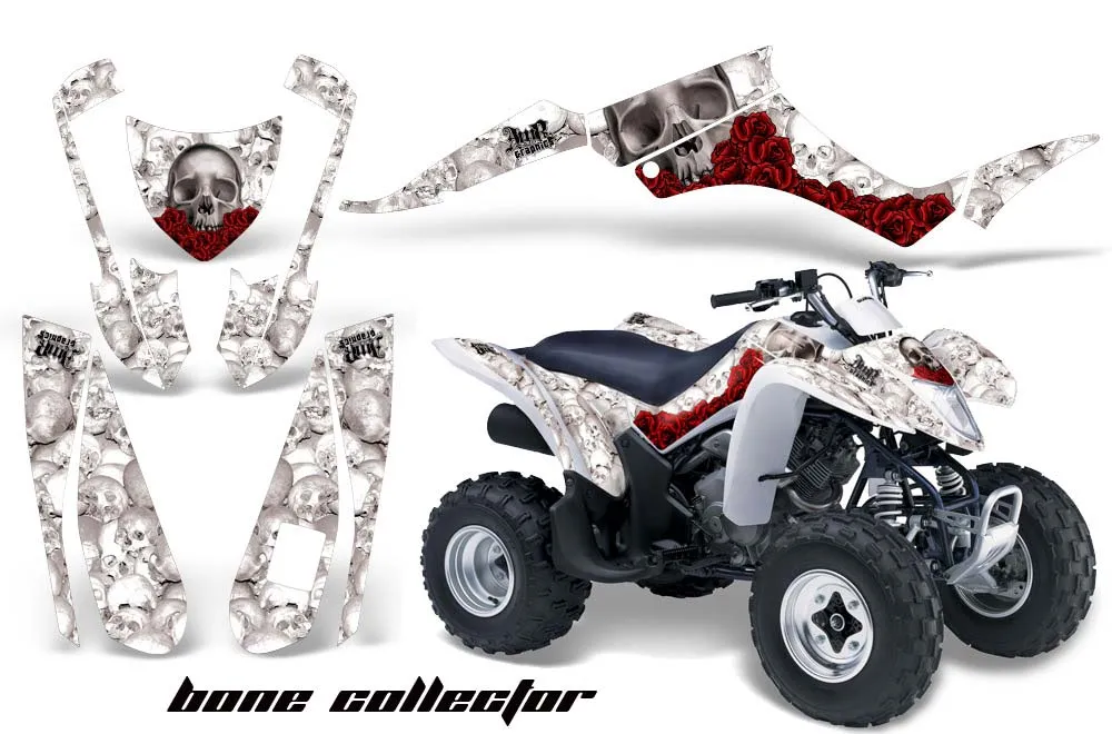 Suzuki LTZ 250 ATV Graphic Kit - 2004-2011 Bone Collector White