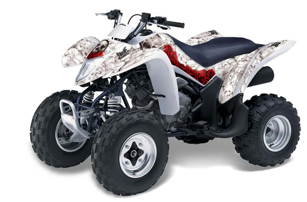 Suzuki LTZ 250 ATV Graphic Kit - 2004-2011 Bone Collector White