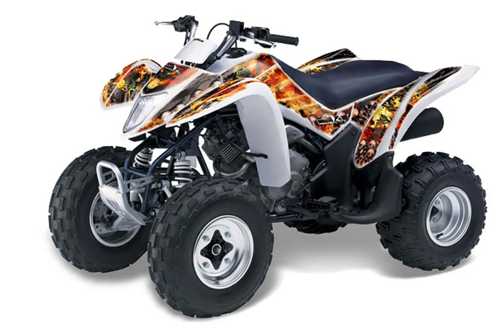 Suzuki LTZ 250 ATV Graphic Kit - 2004-2011 Firestorm White