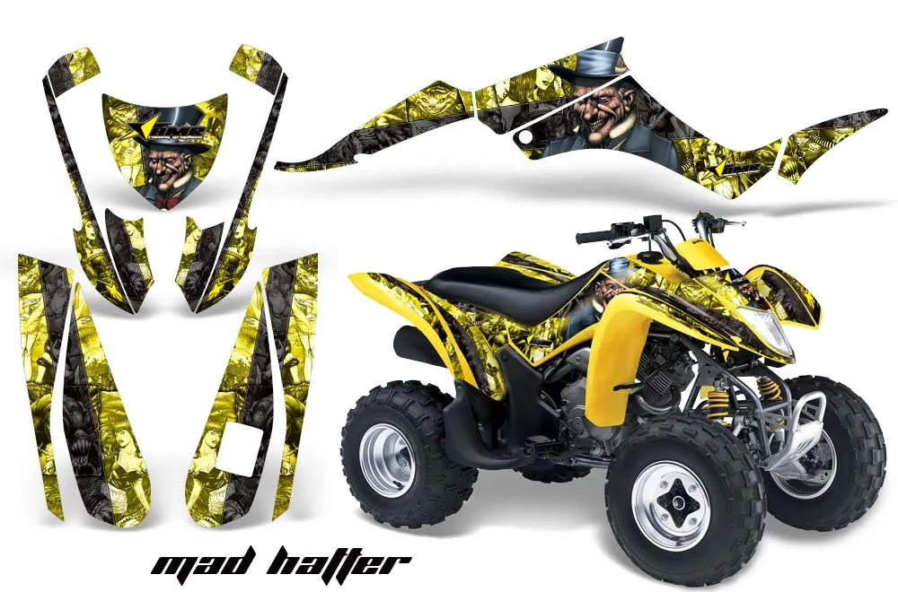 Suzuki LTZ 250 ATV Graphic Kit - 2004-2011 Mad Hatter Yellow