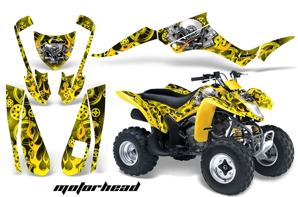 Suzuki LTZ 250 ATV Graphic Kit - 2004-2011 Motorhead Yellow