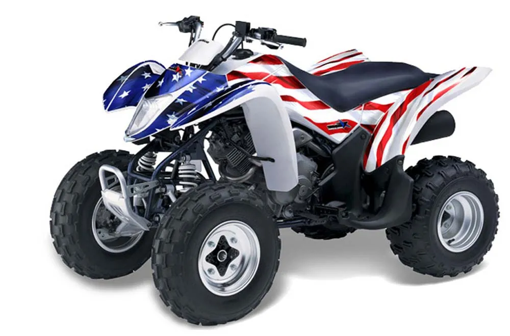 Suzuki LTZ 250 ATV Graphic Kit - 2004-2011 Stars N Stripes Red