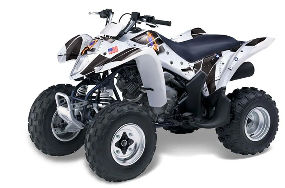 Suzuki LTZ 250 ATV Graphic Kit - 2004-2011 T Bomber White
