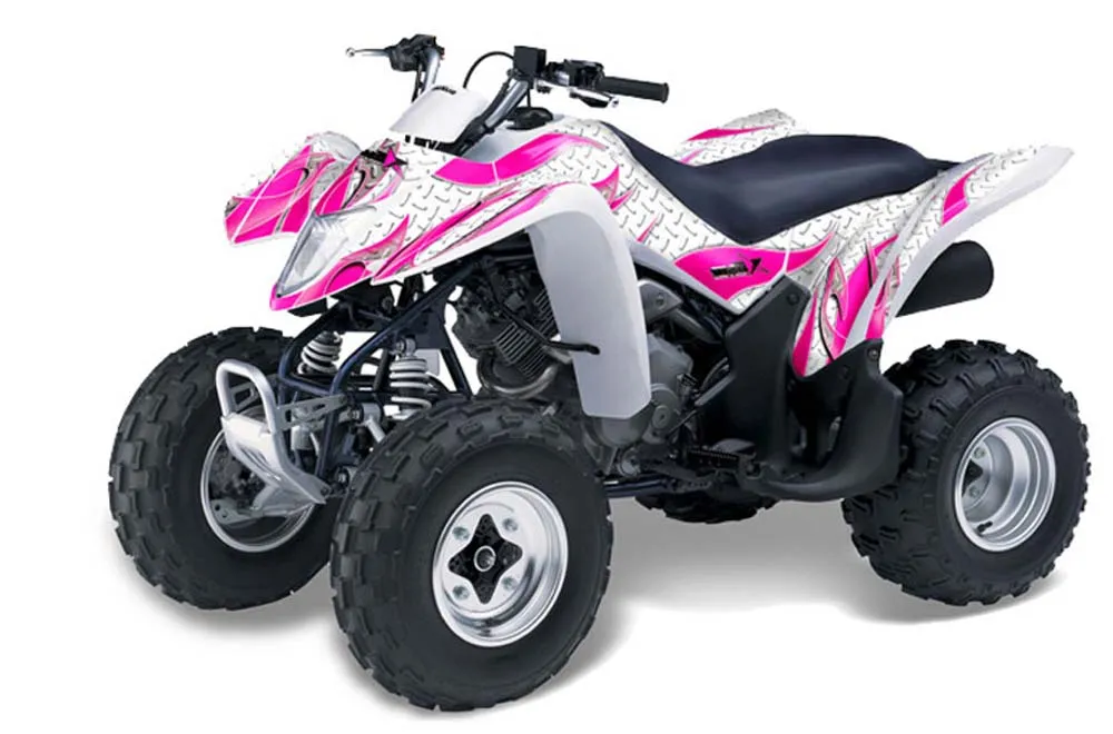 Suzuki LTZ 250 ATV Graphic Kit - 2004-2011 Tribal Flames Pink