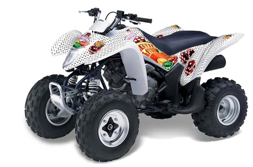 Suzuki LTZ 250 ATV Graphic Kit - 2004-2011 Vegas Baller White