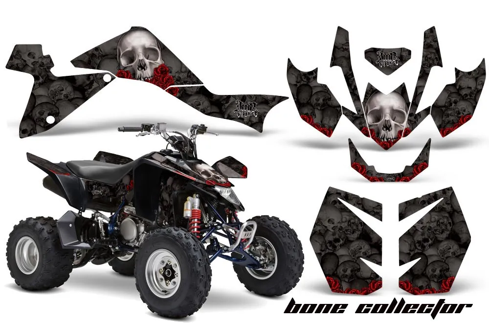 Suzuki LTZ 400 ATV Graphic Kit - 2009-2016 Bone Collector Black