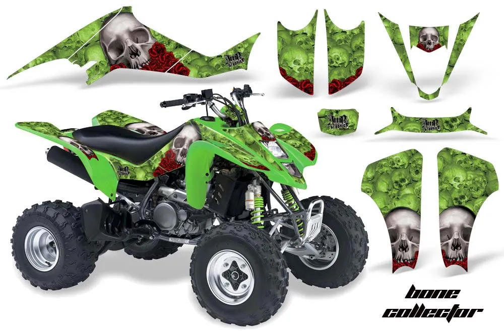 Suzuki LTZ 400 ATV Graphic Kit - 2003-2008 Bone Collector Green