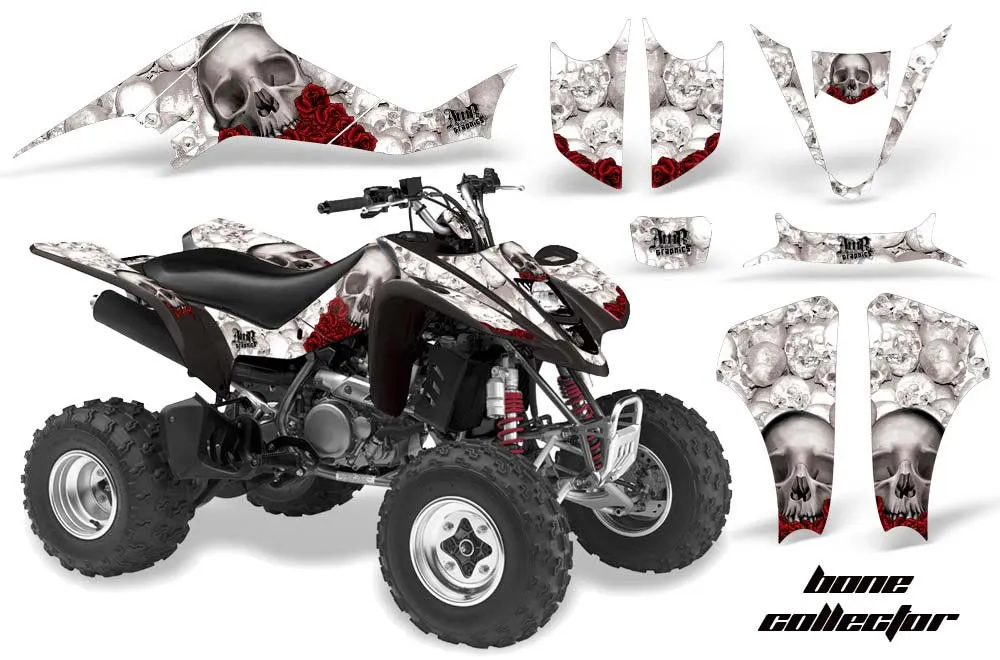 Suzuki LTZ 400 ATV Graphic Kit - 2003-2008 Bone Collector White