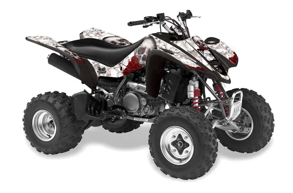Suzuki LTZ 400 ATV Graphic Kit - 2003-2008 Bone Collector White