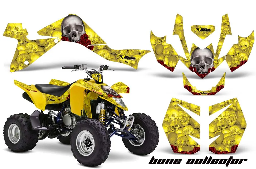 Suzuki LTZ 400 ATV Graphic Kit - 2009-2016 Bone Collector Yellow