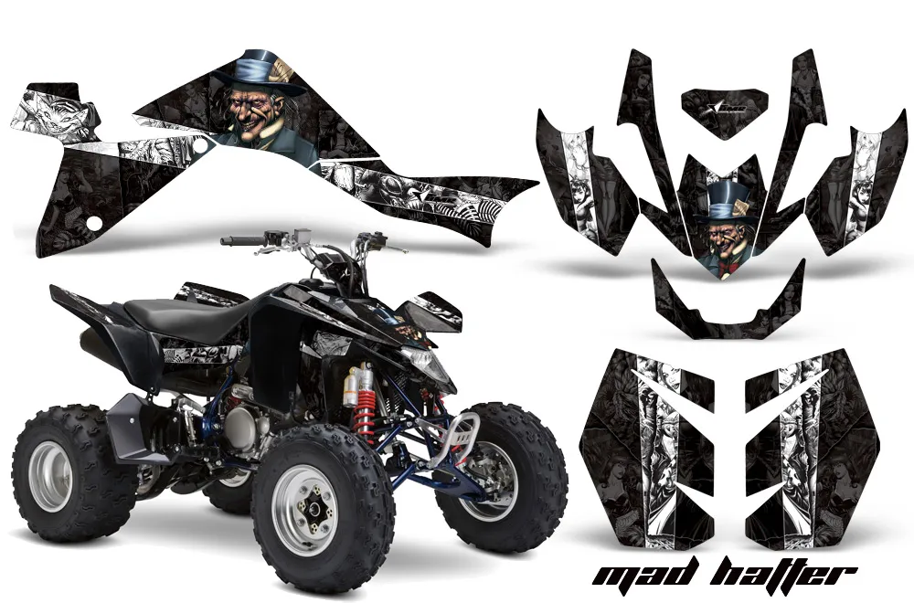 Suzuki LTZ 400 ATV Graphic Kit - 2009-2016 Mad Hatter Black