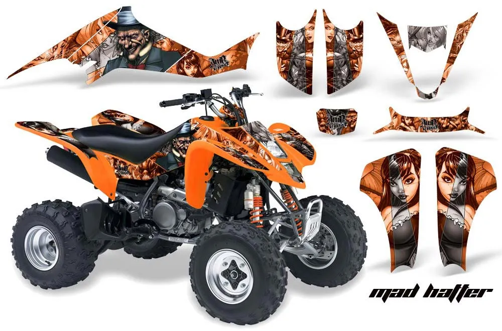 Suzuki LTZ 400 ATV Graphic Kit - 2003-2008 Mad Hatter Orange