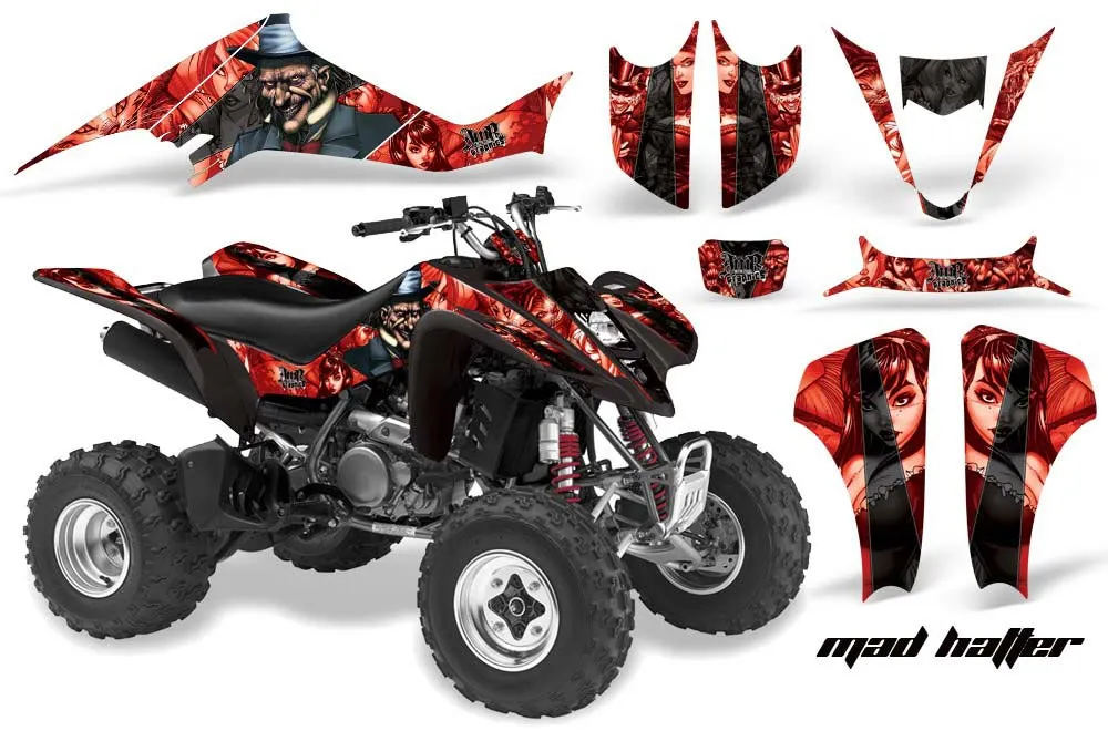 Suzuki LTZ 400 ATV Graphic Kit - 2003-2008 Mad Hatter Red