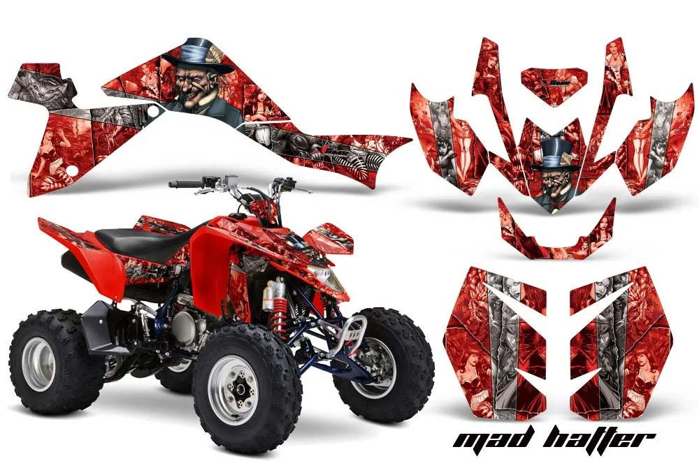 Suzuki LTZ 400 ATV Graphic Kit - 2009-2016 Mad Hatter Red