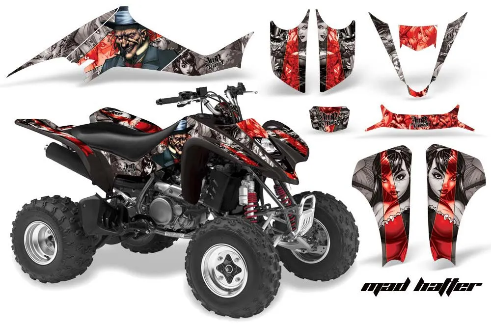 Suzuki LTZ 400 ATV Graphic Kit - 2003-2008 Mad Hatter Silver
