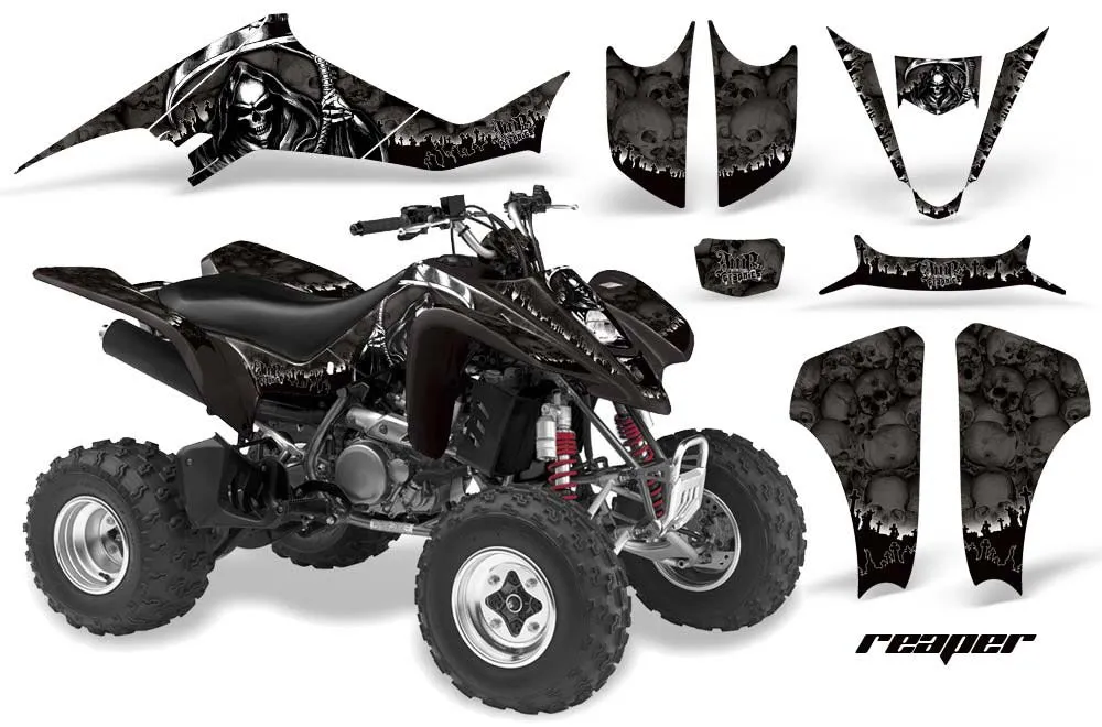 Suzuki LTZ 400 ATV Graphic Kit - 2003-2008 Reaper Black