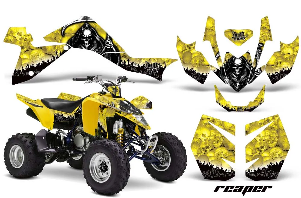 Suzuki LTZ 400 ATV Graphic Kit - 2009-2016 Reaper Yellow