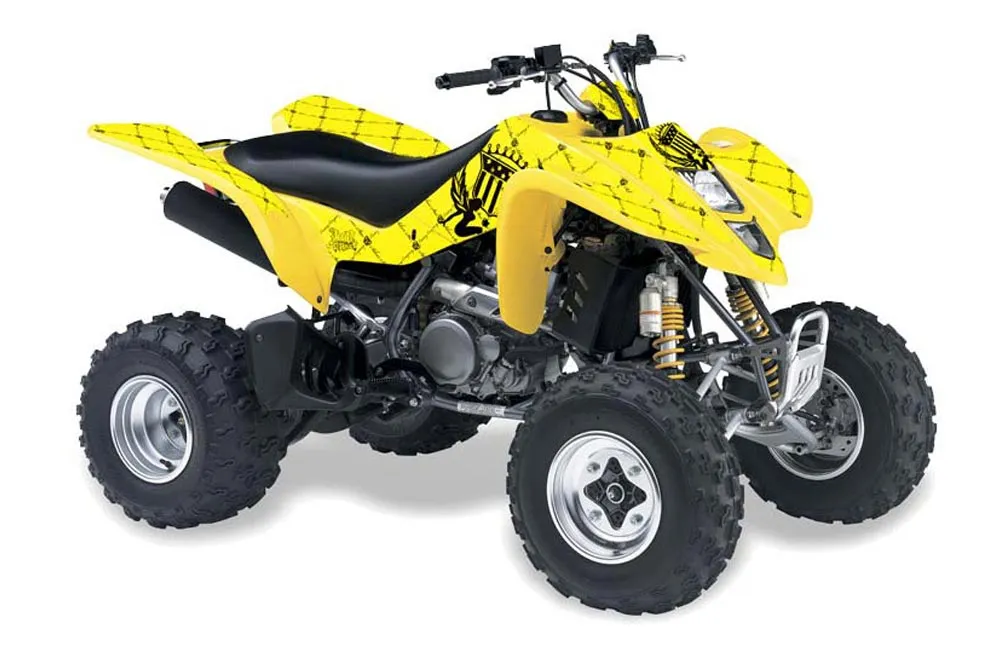 Suzuki LTZ 400 ATV Graphic Kit - 2003-2008 Silver Star - Reloaded Black