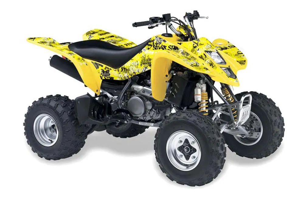 Suzuki LTZ 400 ATV Graphic Kit - 2003-2008 Silver Star - Silverhaze Black