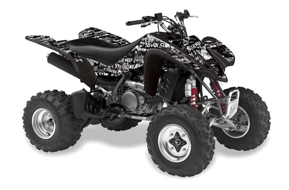 Suzuki LTZ 400 ATV Graphic Kit - 2003-2008 Silver Star - Silverhaze White