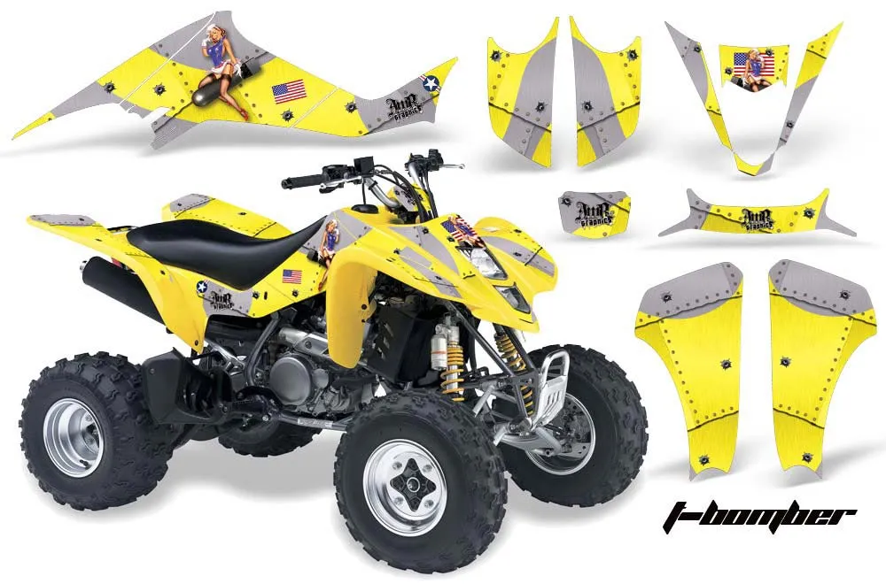 Suzuki LTZ 400 ATV Graphic Kit - 2003-2008 T Bomber Yellow