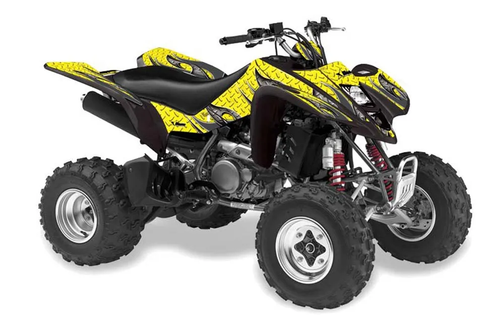 Suzuki LTZ 400 ATV Graphic Kit - 2003-2008 Tribal Flames Yellow