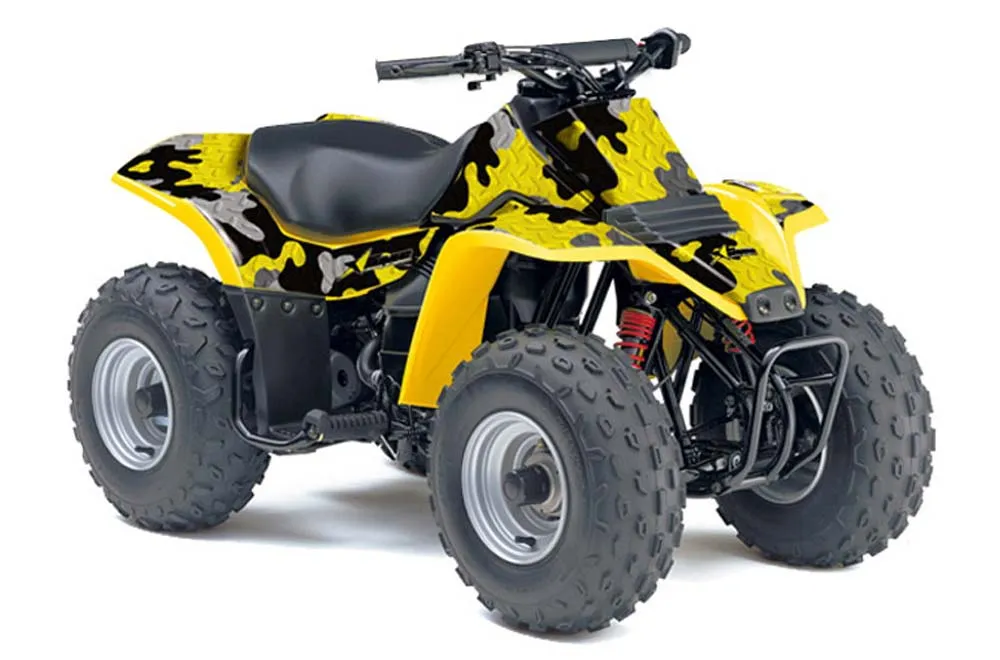 Suzuki QuadSport LT 80 ATV Graphic Kit - 1987-2006 Camoplate Yellow