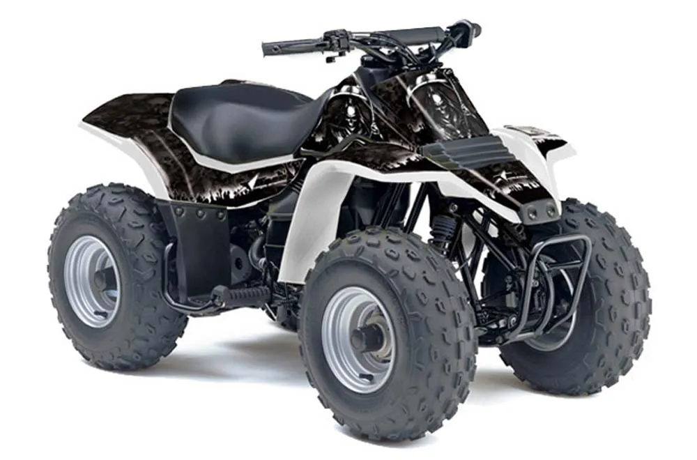 Suzuki QuadSport LT 80 ATV Graphic Kit - 1987-2006 Reaper Black