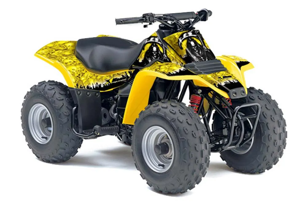 Suzuki QuadSport LT 80 ATV Graphic Kit - 1987-2006 Reaper Yellow