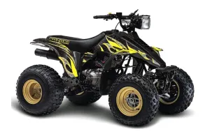 Suzuki LT 230/R ATV Graphic Kit - All Years Tribal Flames Yellow