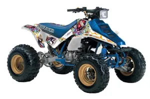 Suzuki LT 250 / 250 R ATV Graphic Kit - 1985-1992 Ed Hardy - Love Kills White