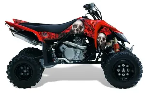 Suzuki LTR 450 ATV Graphic Kit - 2006-2009 Bone Collector Red