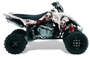 Suzuki LTR 450 ATV Graphic Kit - 2006-2009 Bone Collector White